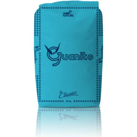Guanito é o fertilizante orgânico da Hello Nature, rico em nitrogênio e fósforo para solo saudável e alta produtividade.
