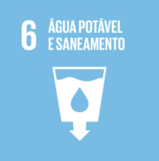 Ícone do Objetivo de Desenvolvimento Sustentável 6: Água Potável e Saneamento